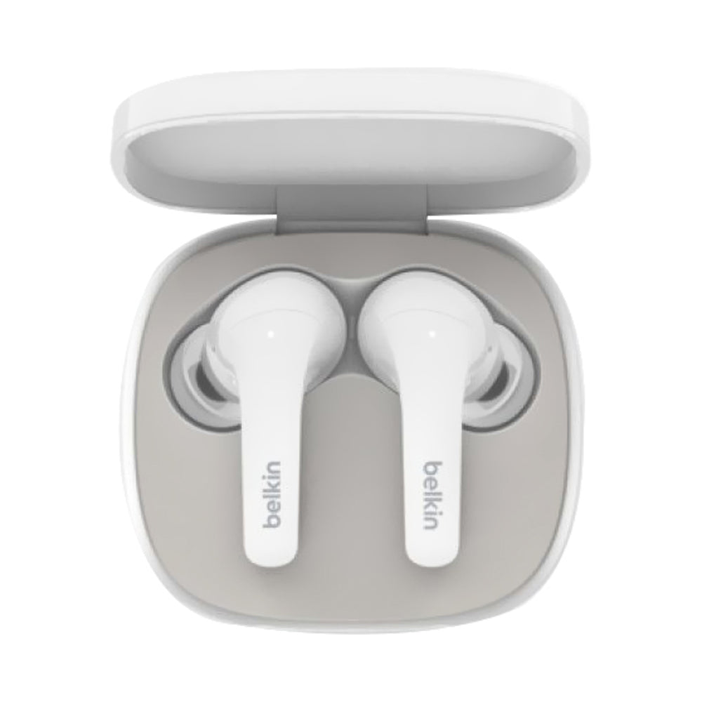 Belkin Soundform Flow Wireless In-Ear Earbuds With Charging Case White