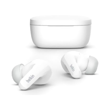 Belkin Soundform Flow Wireless In-Ear Earbuds With Charging Case White