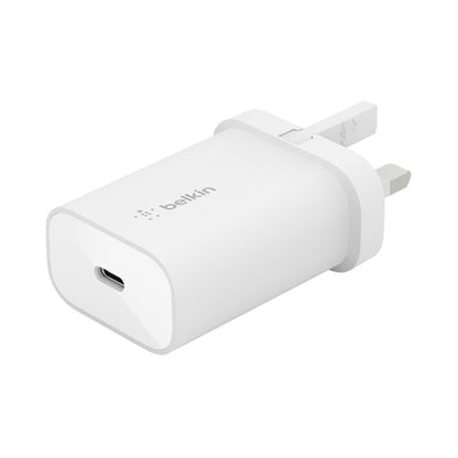 Belkin Boost Charge USB Type-C PD 3.0 PPS Wall Charger With USB Type-C To Lightning Cable White