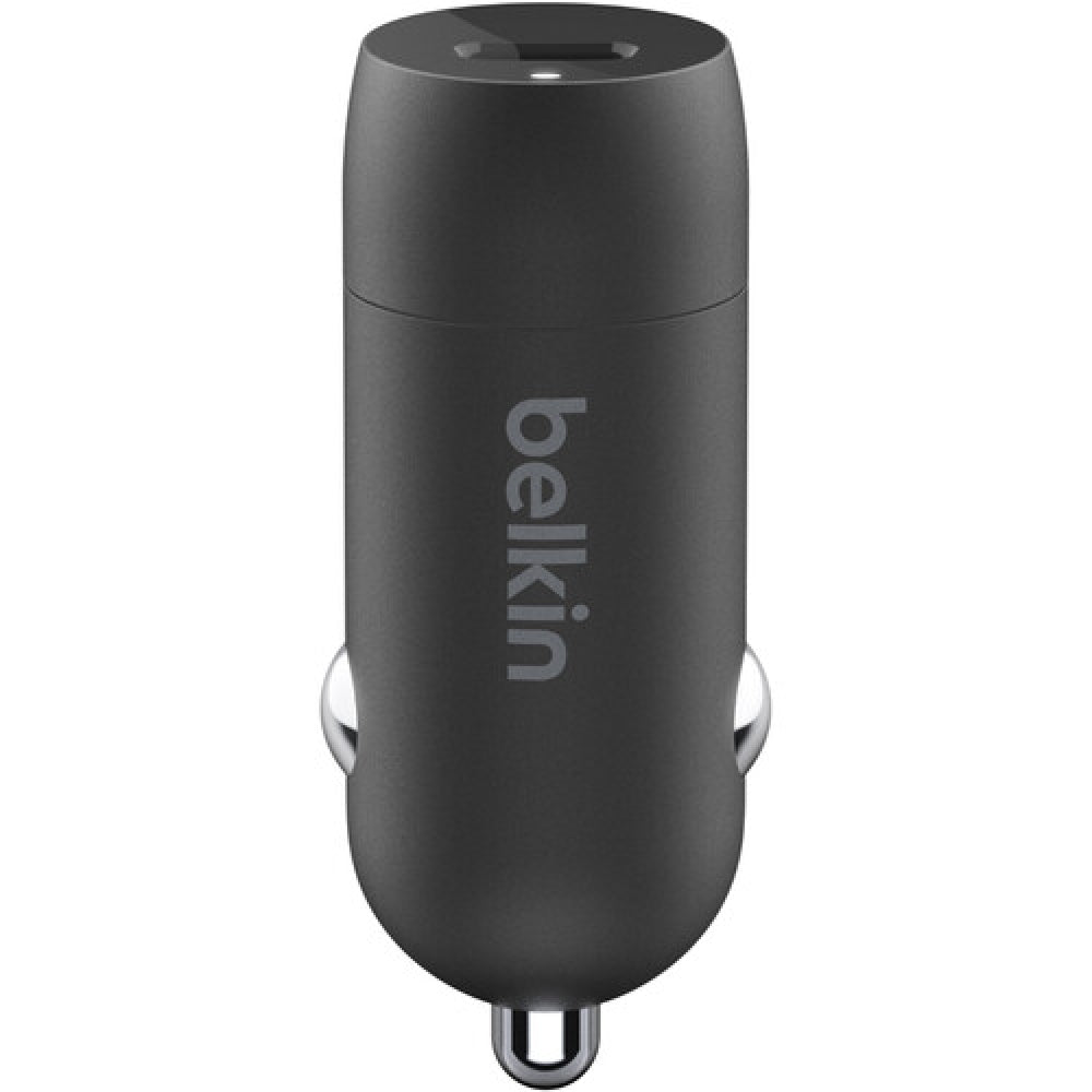 Belkin BoostCharge USB-C PD Car Charger with USB-C to Lightning Cable Black