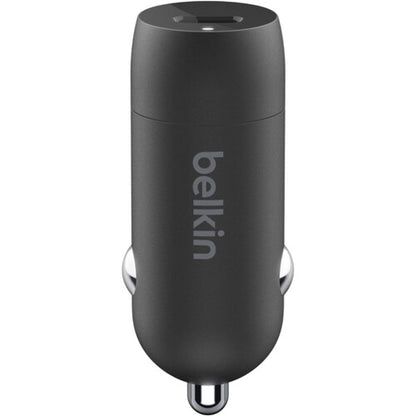 Belkin BoostCharge USB-C PD Car Charger with USB-C to Lightning Cable Black