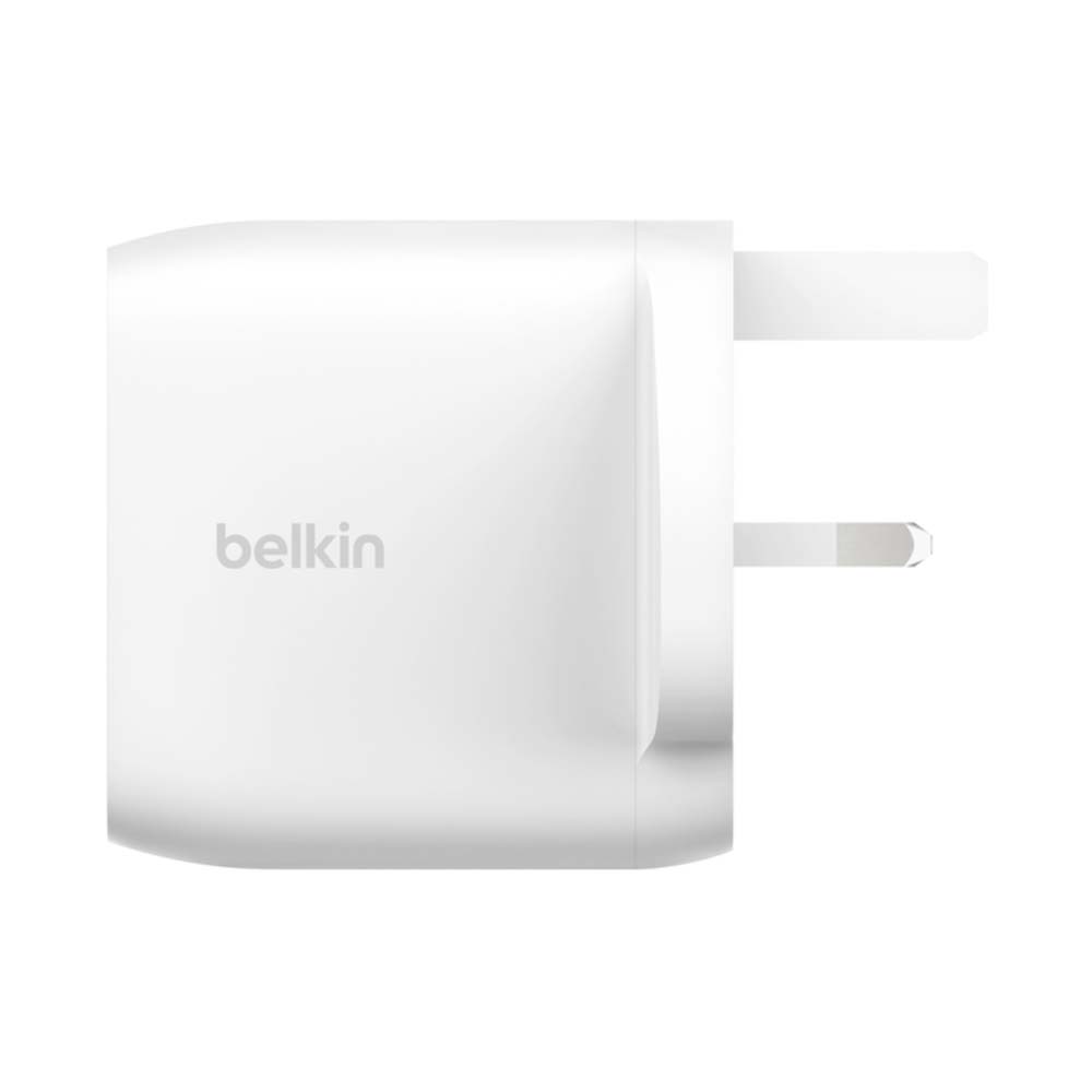 Belkin 2 Port USB-C Wall Charger with PPS 60W White