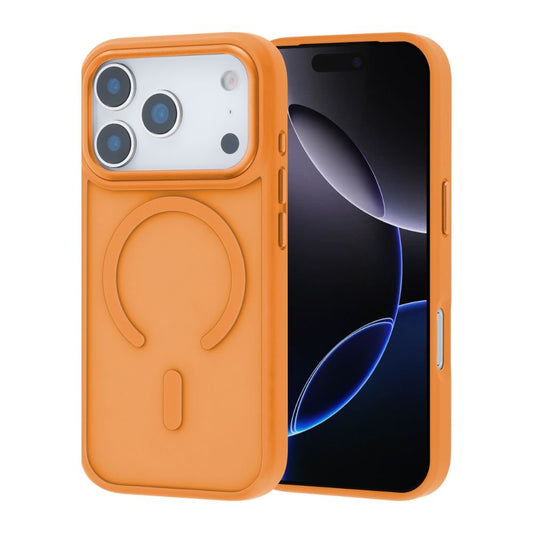 Infinyty Modo Hybrid Matte Soft Touch Case With Metallic Accents iPhone 17 Pro, Orange