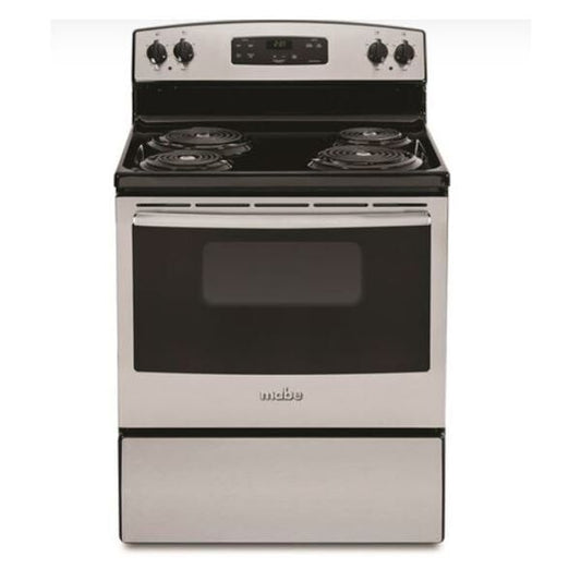 Mabe 4 Burner Electric Coil Type Cooker Silver EML27NXFO