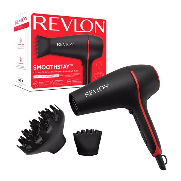 Revlon Smoothstay Hair Dryer with Diffuser 200W Black