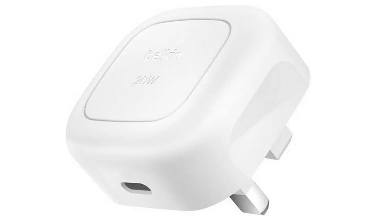 Belkin 20W USB-C Wall Charger Fast Charging Adapter – White