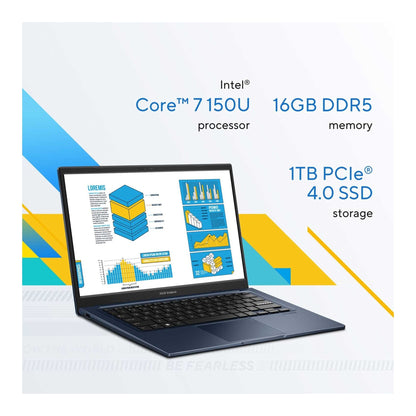 ASUS 14-inch Laptop, Intel Core 7, 16GB RAM, 1TB SSD, Windows 11 – X1404VAP-EB711WL
