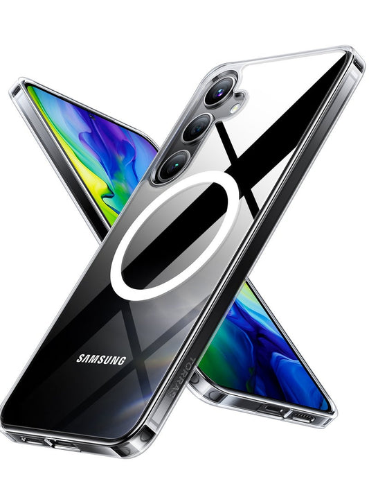TORRAS Diamond Magnetic Case for Samsung Galaxy S24 - Clear