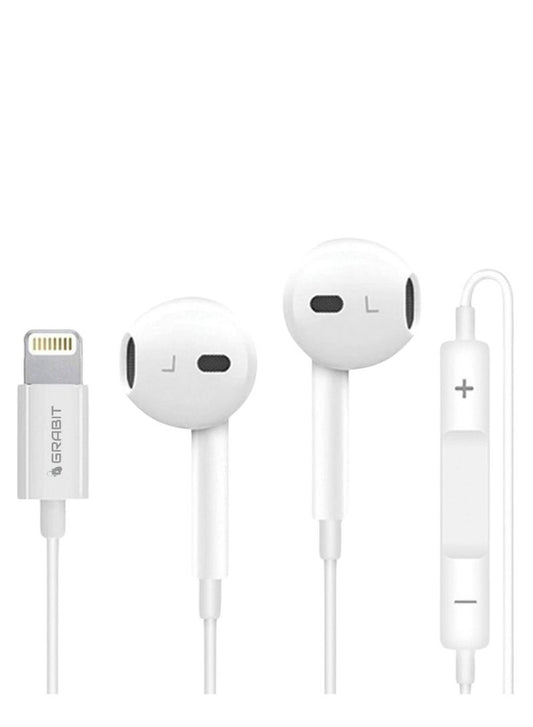 Grabit Stereo Headphones Lightning Direct Plug & Play