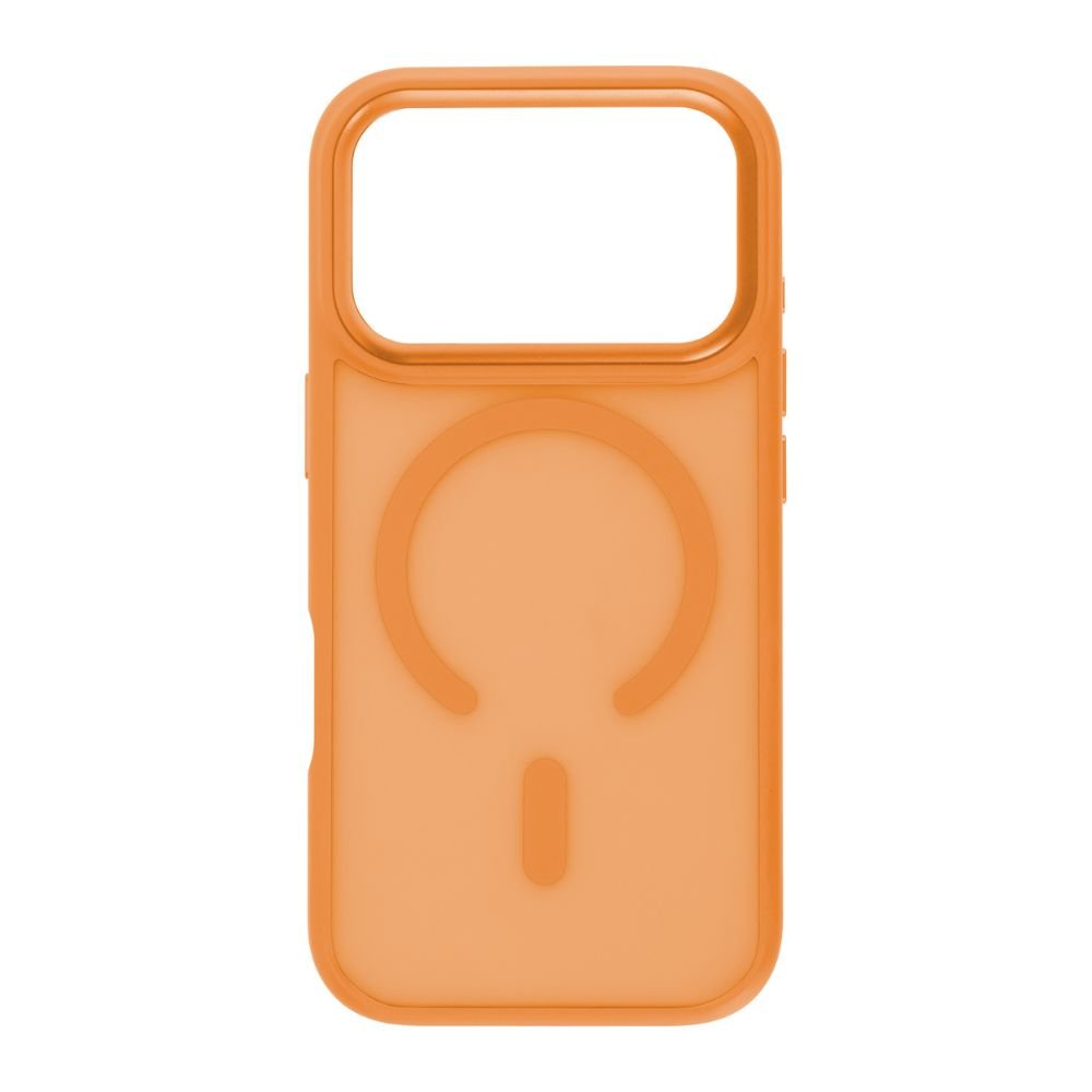 Infinyty Modo Hybrid Matte Soft Touch Case With Metallic Accents iPhone 17 Pro, Orange
