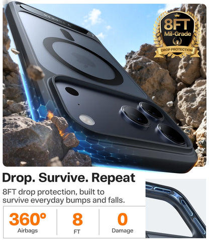TORRAS Pstand Case for iPhone 17 Pro - Black