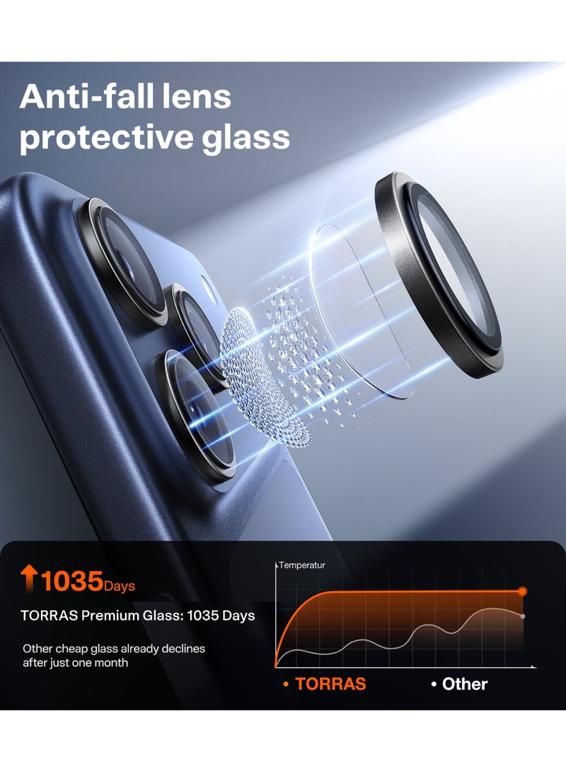 TORRAS LensGuard Camera Lens Protector for iPhone 17 Pro Max - Black