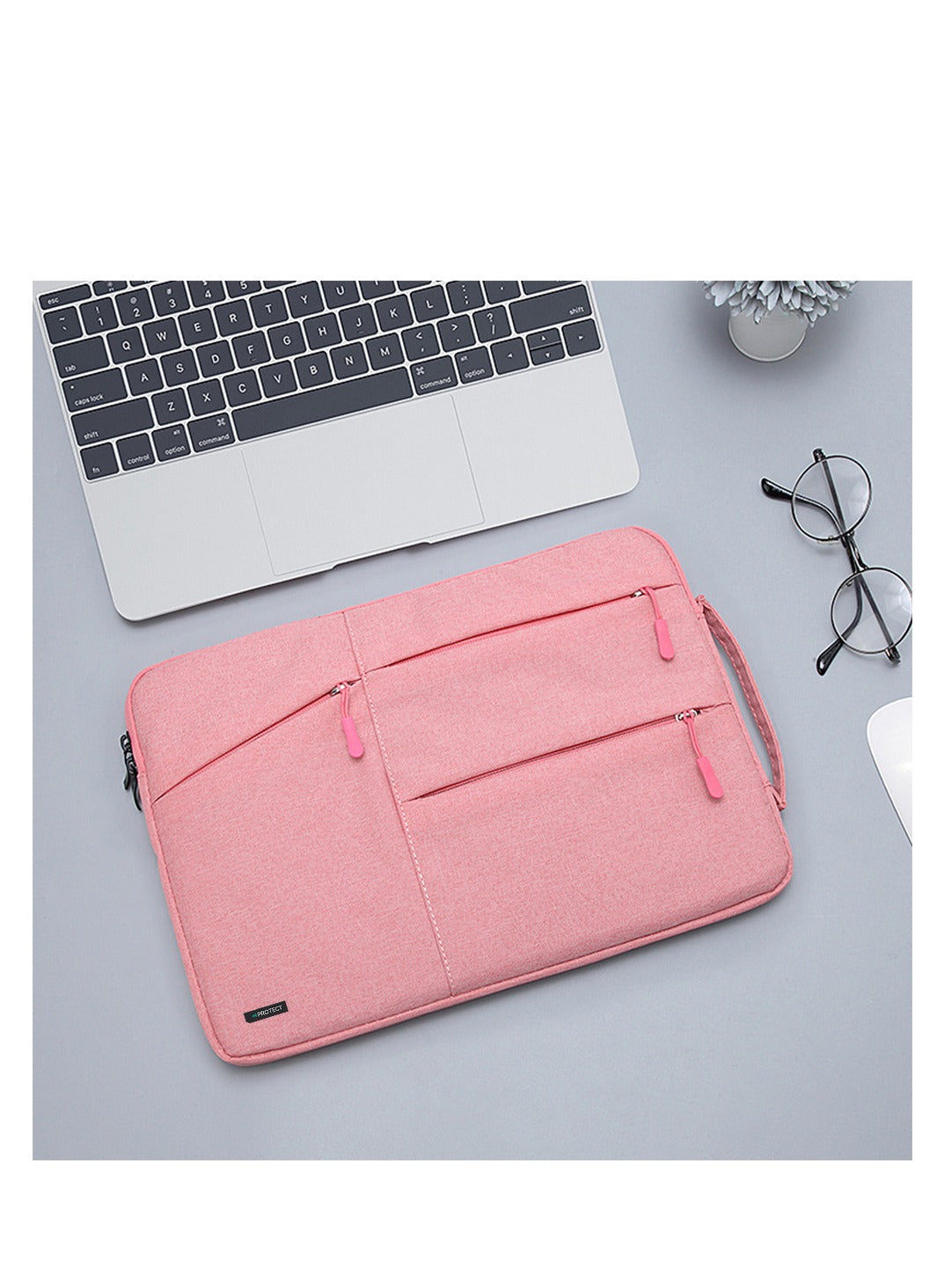 PROTECT  Slim Sleeve Laptop Bag, 13.3 inch, Oxford Material, Pink, SLT13.3BPNK