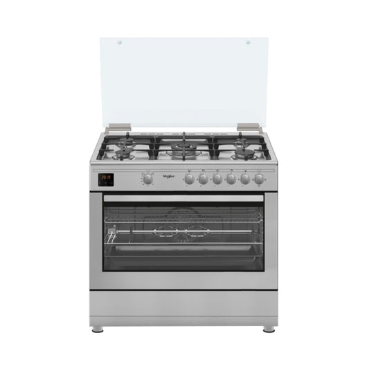 Whirlpool 5 Gas Burner Cooker Full-Safety 89L Silver WM9GC1KCX