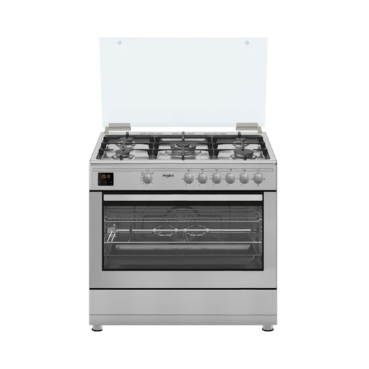 Whirlpool 5 Gas Burner Cooker Full-Safety 89L Silver WM9GC6DCX