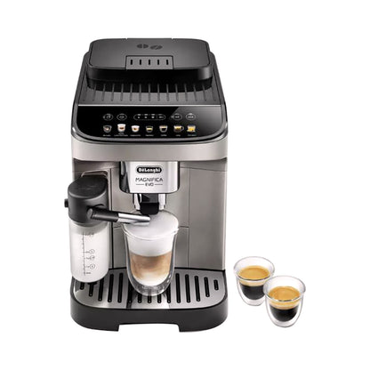 De'Longhi Magnifica EVO Bean to Cup Fully Automatic Coffee Machine |Traditional Milk Frother|Built In Grinder|100% Arabica Whole Coffee Beans|ECAM290.81.TB|Titanium & Black