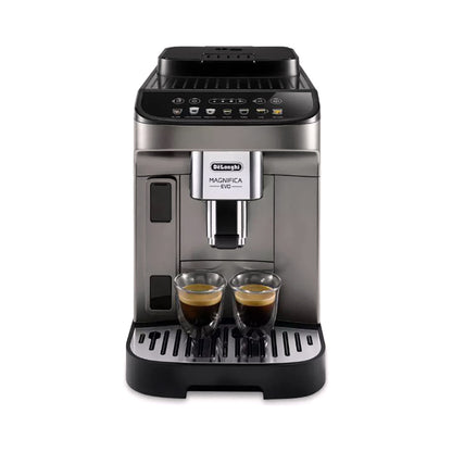 De'Longhi Magnifica EVO Bean to Cup Fully Automatic Coffee Machine |Traditional Milk Frother|Built In Grinder|100% Arabica Whole Coffee Beans|ECAM290.81.TB|Titanium & Black