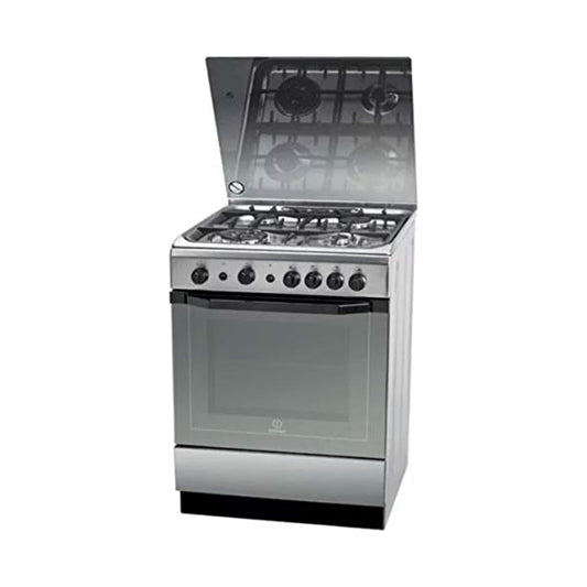 Indesit 4 Burner Freestanding Gas Cooker Silver I-6TG1GKXEX-FI