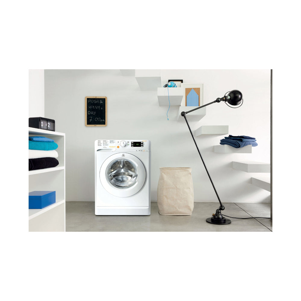 Indesit Innex Push & Go Front Loading Washer Dryer 7+5Kg White XWDE-751480XWUK