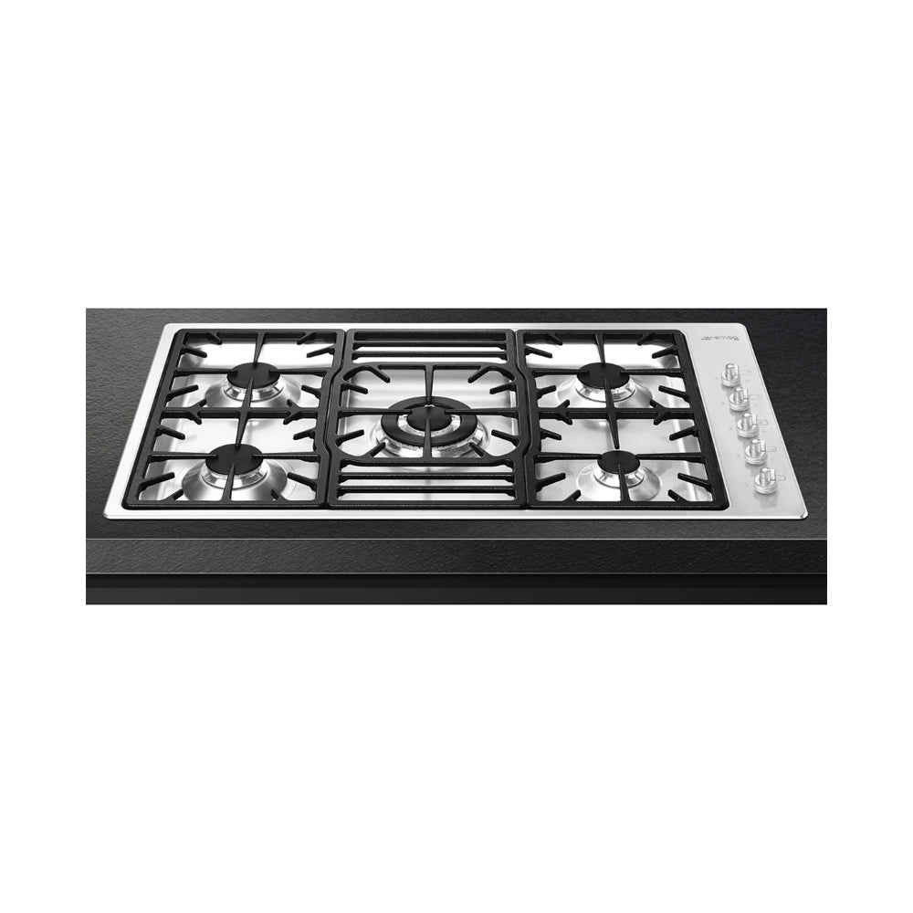 Smeg Classica Aesthetic Gas Hob Black and Silver