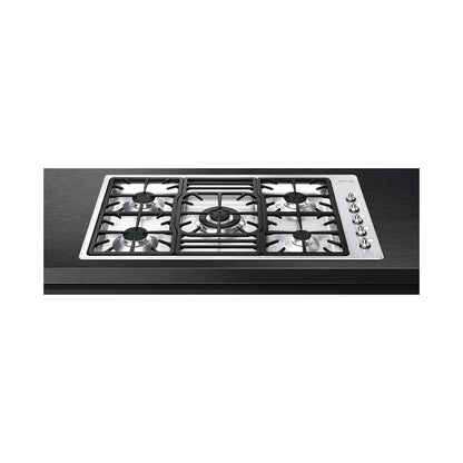 Smeg Classica Aesthetic Gas Hob Black and Silver