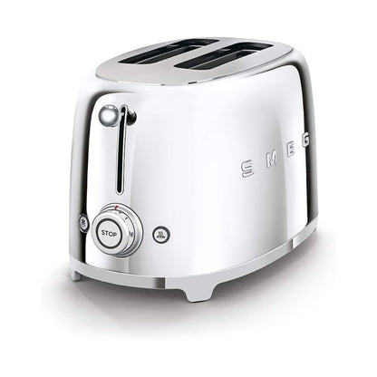 Smeg 950W 2-Slice 50's Retro Style Toaster Chrome