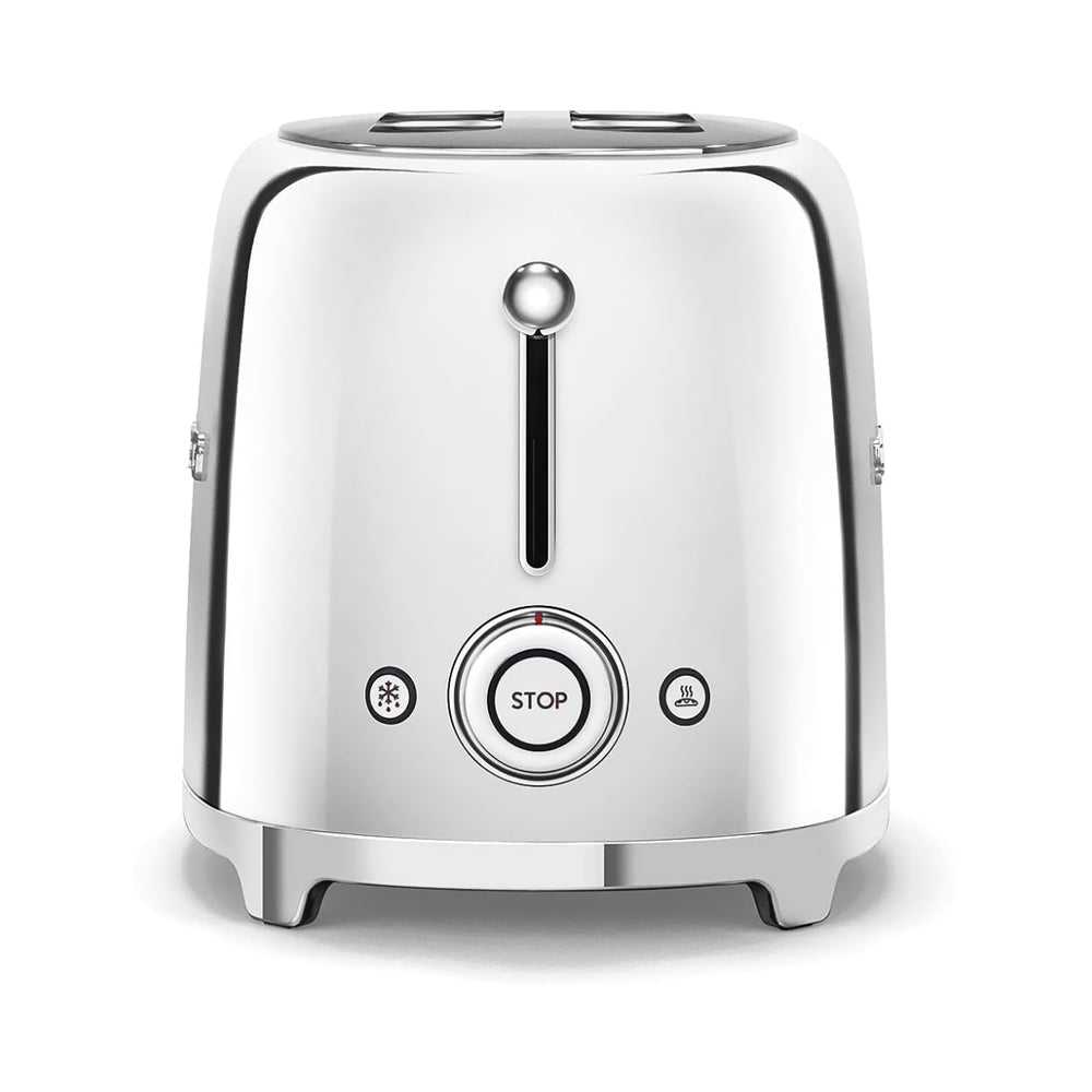 Smeg 950W 2-Slice 50's Retro Style Toaster Chrome