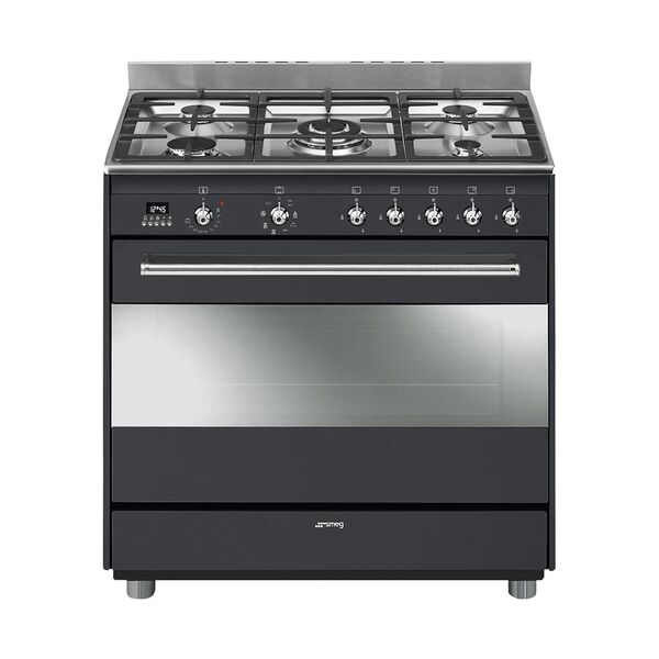 Smeg 90Cm Concert Anthracite Gas Plus Electric Cooker SSA91MAA9