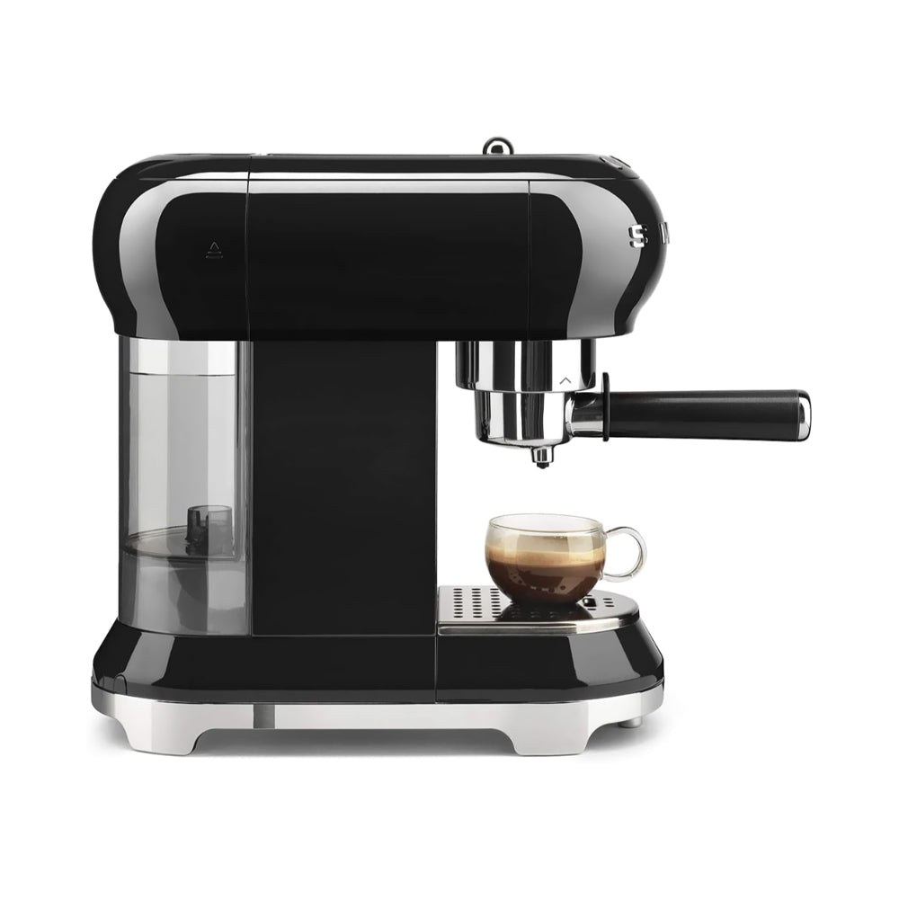 Smeg Traditional Pump Espresso Coffee Machine 1000ml Black
