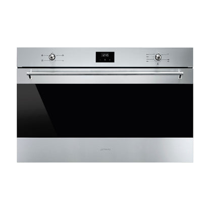 Smeg Classica 90Cm Static Built In Gas Oven 70L Silver