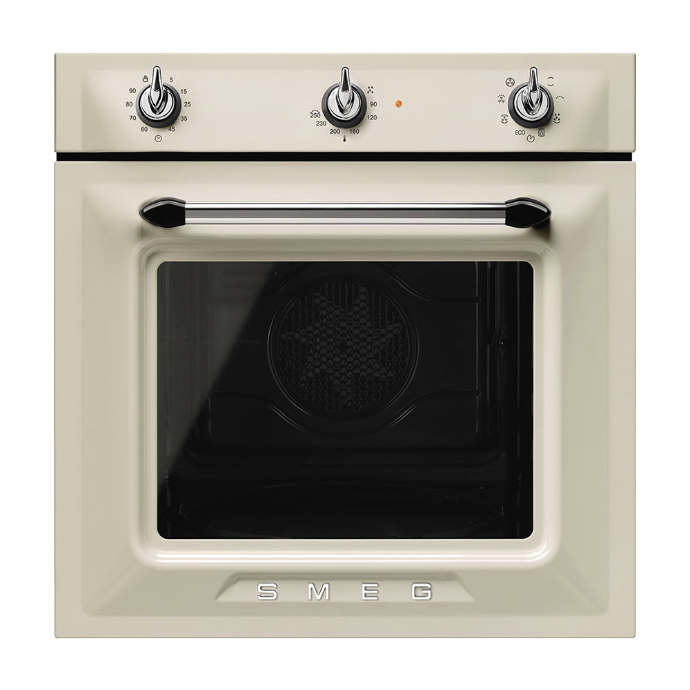 Smeg 60 Cm Built-In Thermo-Ventilated Oven 70L Cream