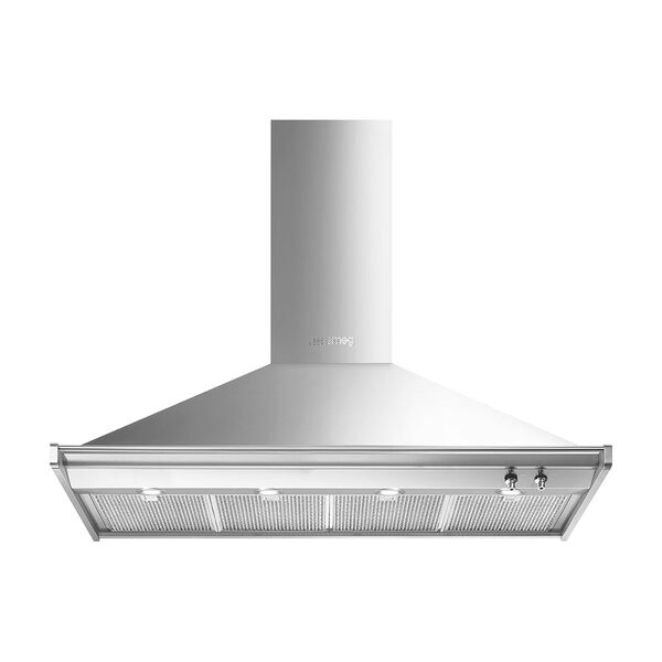 Smeg Decorative Wall Hood 3-Speed 120cm Grey KD120HXE