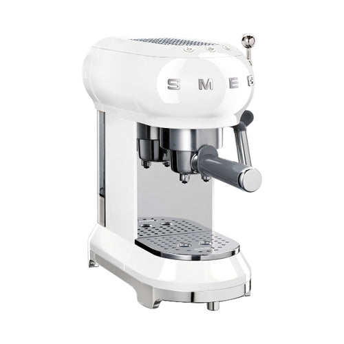 Smeg 50's Style Pump Espresso Maker 1L White