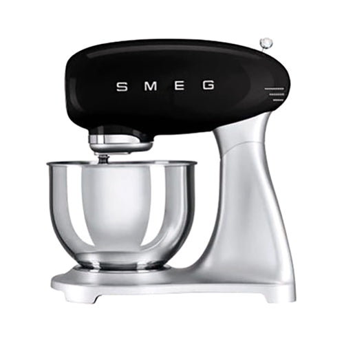 Smeg Smf02Bluk, 50’S Retro Style Stand Mixer With 10 Variable Speeds, 4.8 L Stainless Steel Bowl, Safety Lock When Mixing, Includes Wire Whisk, Flat Beater, Dough Hook
