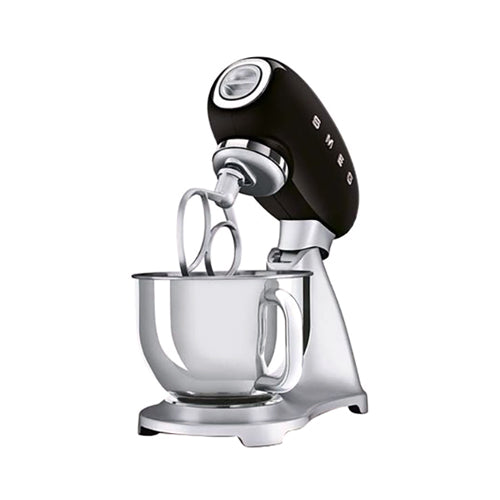 Smeg Smf02Bluk, 50’S Retro Style Stand Mixer With 10 Variable Speeds, 4.8 L Stainless Steel Bowl, Safety Lock When Mixing, Includes Wire Whisk, Flat Beater, Dough Hook