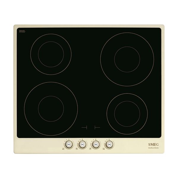 Smeg Built In Electric Induction Hob 60cm Cream SI764POM