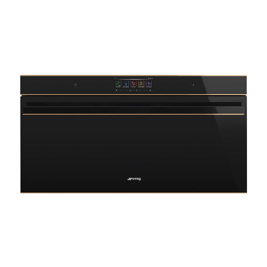 Smeg 90 Cm Dolce Stil Novo Single Oven 85L Black