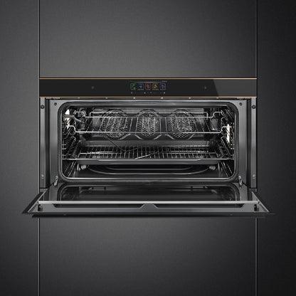 Smeg 90 Cm Dolce Stil Novo Single Oven 85L Black