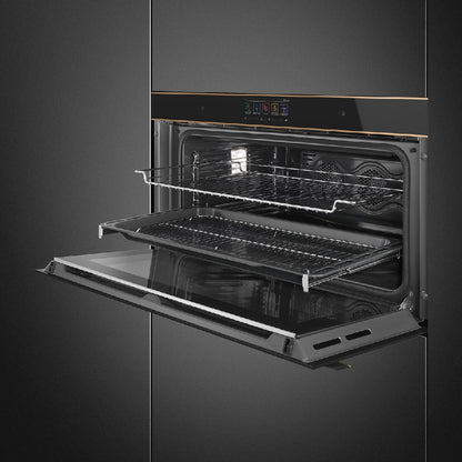 Smeg 90 Cm Dolce Stil Novo Single Oven 85L Black