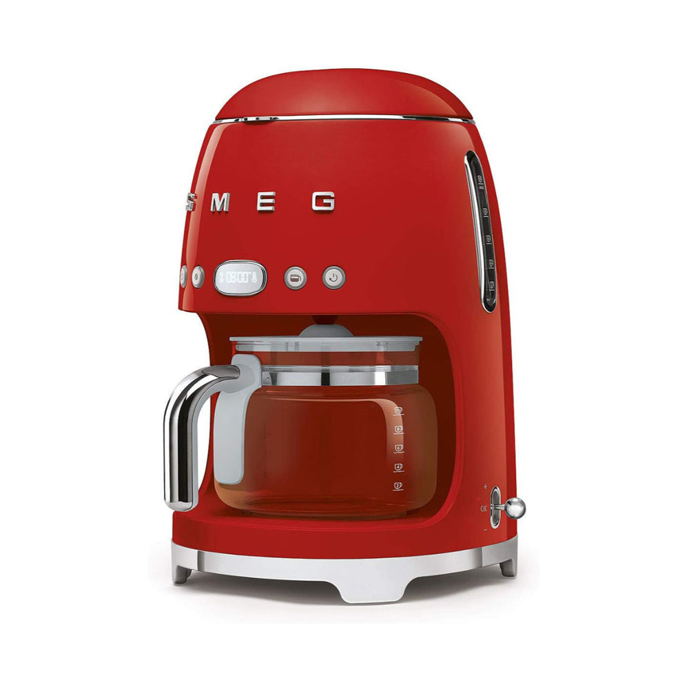 Smeg Drip Coffee Machine 1.4L Red DCF02RDUK