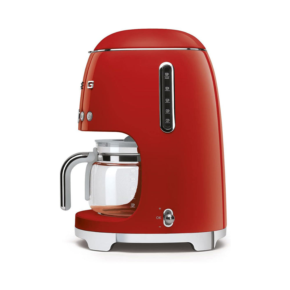 Smeg Drip Coffee Machine 1.4L Red DCF02RDUK