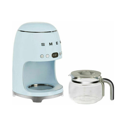 Smeg 50's Retro Drip Filter Coffee Machine 1400ml Pastel Blue