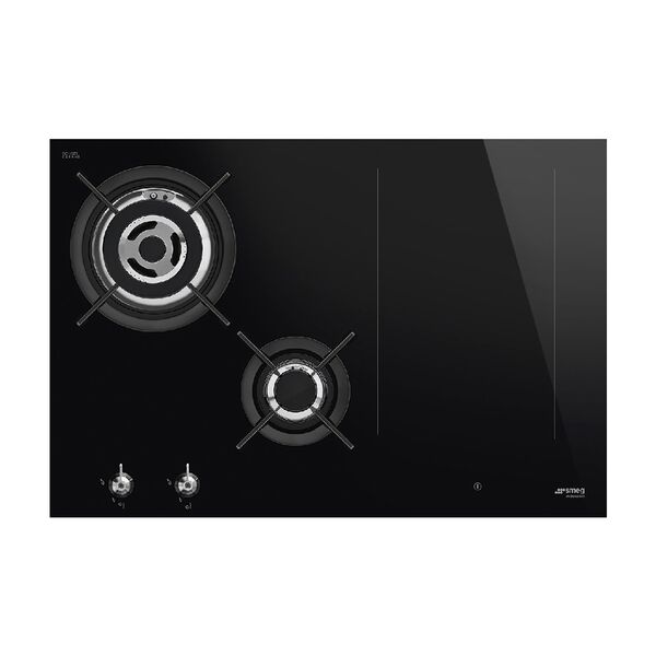 Smeg Built In Ceramic Ultra-Low Profile Mixed Hob 70/75cm Black PM3743D