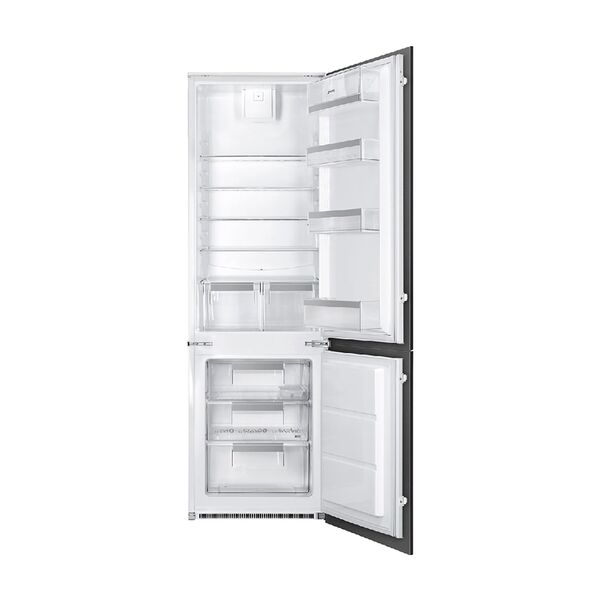 Smeg Built In Bottom Freezer Refrigerator 268L White UKC81721F