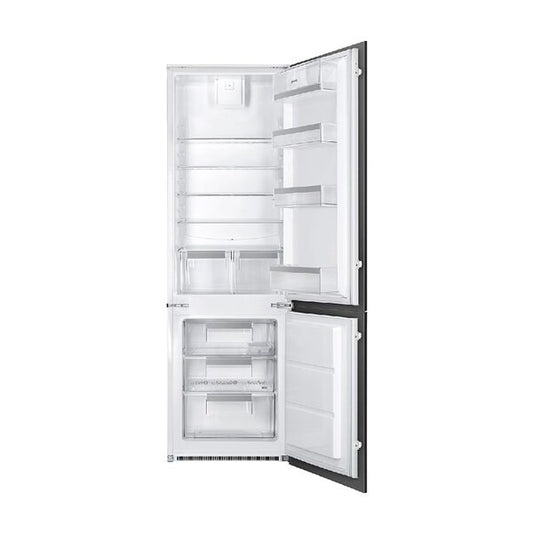 Smeg Built In Bottom Freezer Refrigerator 268L White UKC81721F