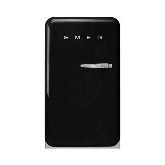 Smeg Single Door Free Standing Refrigerator 122L Black FAB10RBL5