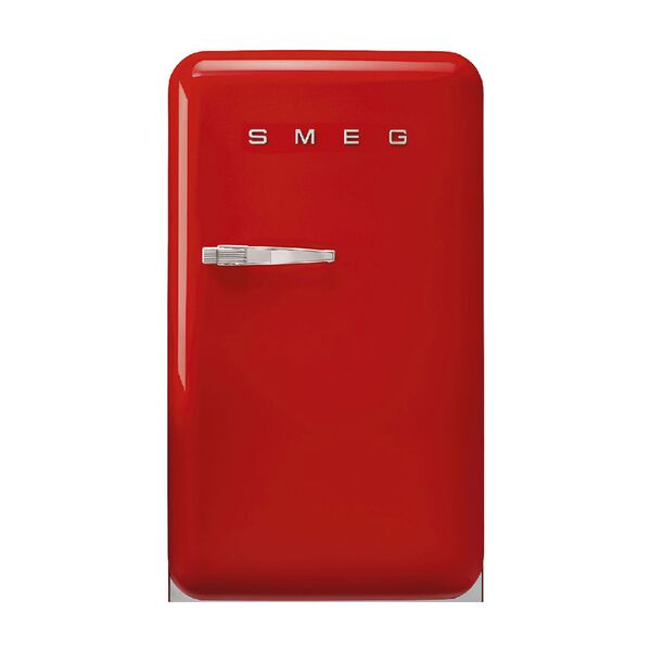 Smeg 50's Retro Style Freestanding Single Door Refrigerator 122L Red FAB10RRD5