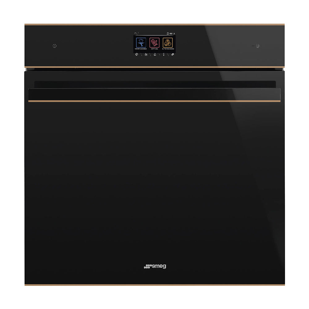 Smeg Built-In Traditional Pyro Galileo Oven 68L Black