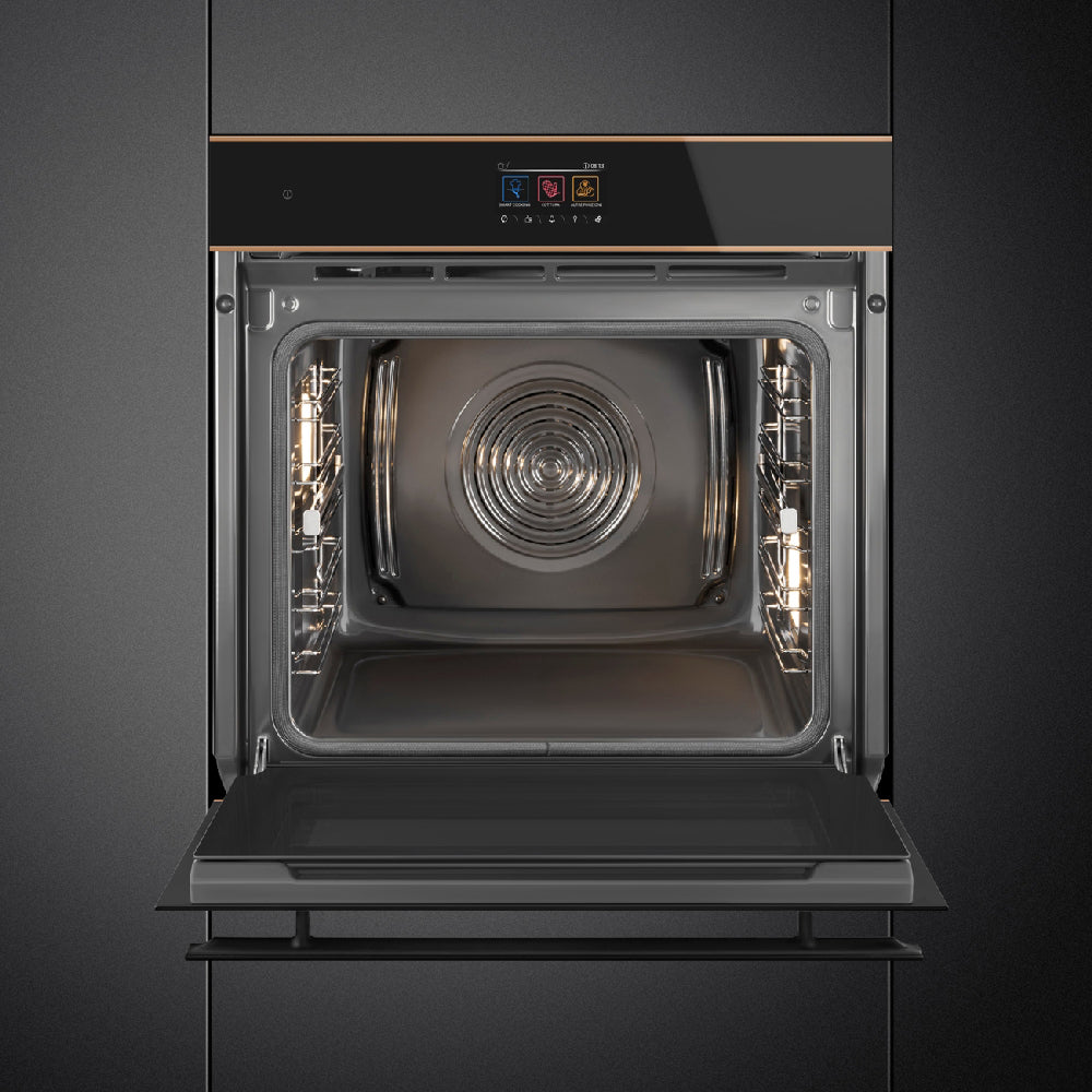 Smeg Built-In Traditional Pyro Galileo Oven 68L Black