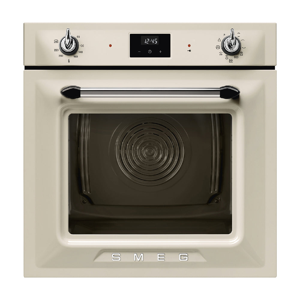 Smeg Smeg Built-In 60 cm Traditional Pyro Galileo Oven Cream 68L Cream